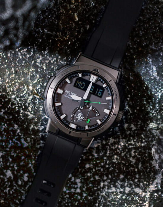 Casio Casio Pro Trek PRW-70Y-1 PRW - задняя крышка сталь карбон пластик корпуса, япония часы